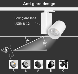 Moderno 52W Regulable LED Track Light Foco de aluminio Zigbee // Wi-Fi Comercial para Mall Art <span class=keywords><strong>Gallery</strong></span> - Product Image 5