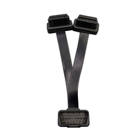 Faisceau de câbles OBD 16 broches 16 cœurs pour voiture OBD2 Câble de rallonge pour remorquage à deux câbles de conversion