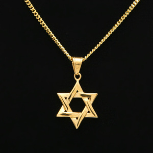 Collana con Stella di David per Uomo, Ciondolo con Simbolo Religioso per Regalo di Bar Mitzvah o Anniversario - Product Image 6