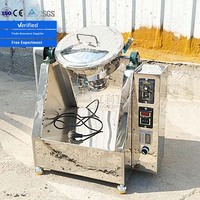 Mélangeur à tambour de laboratoire en acier inoxydable haute efficacité, conception verticale, pour poudre détergente, mélange alimentaire, certifié CE ISO
