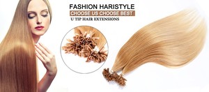 Extensiones de Cabello Humano Remy de Doble Trama con Punta en U de Grado Salón K.SWIGS |   12 - 28 pulgadas Recto |   Alta Densidad 1g/1s - Product Image 2