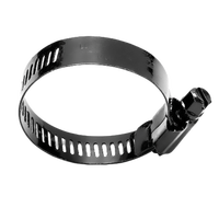 Collier de serrage réglable en acier inoxydable finition noire pour tuyau de voiture, idéal pour la réparation de flexibles