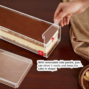 Abdeckbare Tiramisu-<span class=keywords><strong>Box</strong></span> aus Recyclingmaterialien, Mousse-Kuchenbox, Kreative Backwaren-Verpackung im INS-Stil, Lebensmittelechtes <span class=keywords><strong>PET</strong></span> - Product Image 2