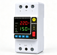 Dispositif de protection de tension numérique monophasé réglable (sur/sous-tension) 100A/125A/150A (Régulateur de tension automatique) Industriel