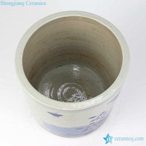 Rzkt03 Serie Antiguo Precio Barato Azul Blanco Cilindro Forma <span class=keywords><strong>Maceta</strong></span> De Cerámica - Product Image 6