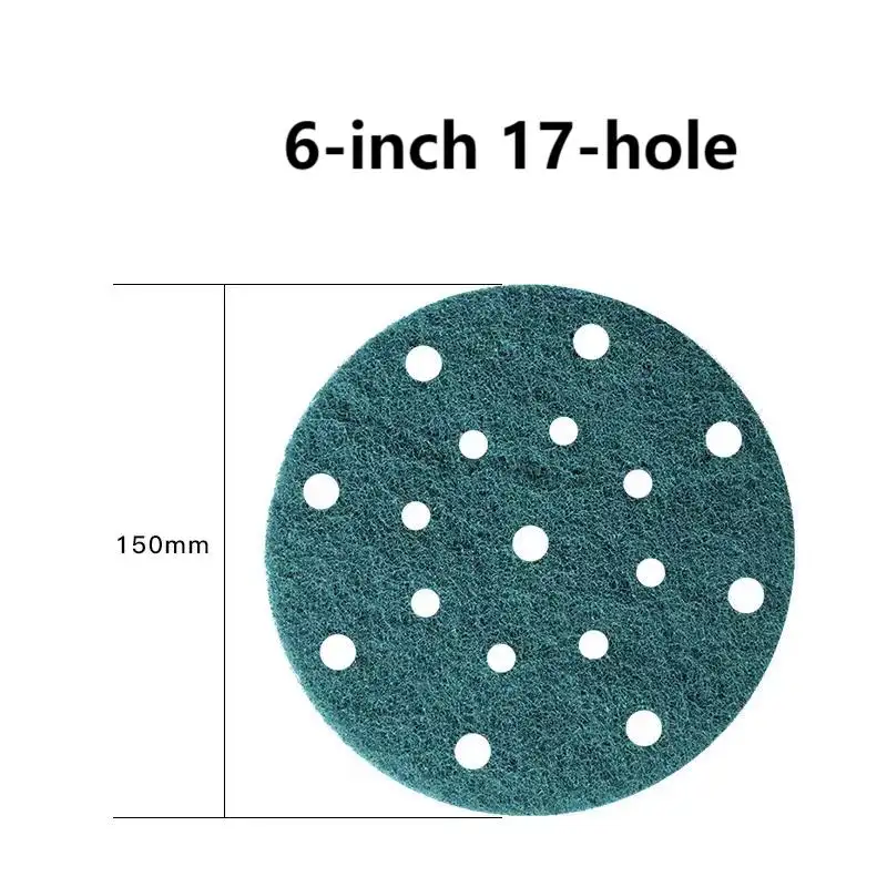 Abrasive Nylon Green Industrial round and square Scouring pad for stainless steel polishing