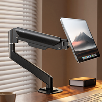 Support de tablette magnétique pour bureau, moniteur flottant à ressort à gaz, rotation fluide, support pivotant pour usage domestique et professionnel, robuste, FEIXIANG