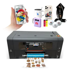 Pequeno Metal Acrílico Gift Box Mobile Phone Case Crystal Label Printer Machine DIY Pattern Transfer Sticker UV DTF Printer