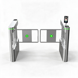 ประตูสวิงแบบเปิด-ปิดอัตโนมัติ สแตนเลส พร้อมระบบ RFID และ QR Code ป้องกันการเข้าถึงโดยไม่ได้รับอนุญาต สำหรับโรงพยาบาล โรงแรม สำนักงาน - Product Image 1