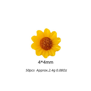 50 Piezas <span class=keywords><strong>de</strong></span> Adornos <span class=keywords><strong>de</strong></span> Resina con Forma <span class=keywords><strong>de</strong></span> <span class=keywords><strong>Girasol</strong></span>, Decoraciones <span class=keywords><strong>3D</strong></span> Realistas <span class=keywords><strong>de</strong></span> Margaritas para <span class=keywords><strong>Uñas</strong></span> y Fundas <span class=keywords><strong>de</strong></span> Teléfono, Accesorios para Manualidades - Product Image 4