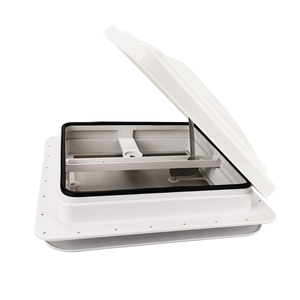 Ventilatore da Tetto per <span class=keywords><strong>Camper</strong></span> 14 Pollici, Universale con Coperchio Bianco e Ventola 12V a 6 Pale, Anello di Finitura Bianco - Product Image 2