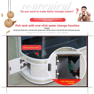 Grand <span class=keywords><strong>aquarium</strong></span> rectangulaire moderne en verre personnalisé pour la vie Présentoir écologique pour poissons marins à usage domestique en intérieur - Product Image 3