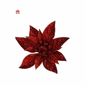 40 पीसी 6 सेमी लाल चांदी प्लास्टिक क्रिसमस बॉल्स क्रिसमस ट्री सजावट आभूषणों के लिए छोटे लाल फूल सेट करते हैं