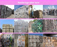 Presse à balles compacteuse entièrement automatique pour bouteilles en plastique, bouteilles PET, films plastiques et sacs tissés