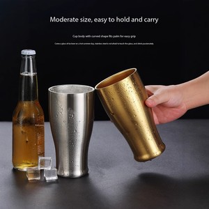 Bicchiere Pilsner Personalizzato da 20oz in Acciaio Inossidabile, Design Classico, Bicchieri da Birra Isolati a Doppia Parete <span class=keywords><strong>per</strong></span> Campeggio e Feste - Product Image 2