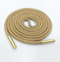 Cordón de cordón con capucha personalizado con puntas de metal para sudaderas con capucha, pantalones cortos, pantalones de chándal, cordón tubular rígido