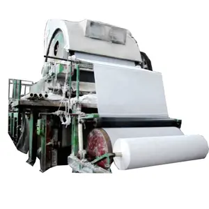 Afval Papier Recycle Verwerking Omzetten Product Jumbo Roll Toiletpapier Making Machine