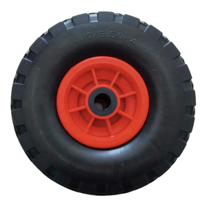 Roues en plastique mousse PU de haute qualité 4.10/3.50-4, logo personnalisé, <span class=keywords><strong>but</strong></span> de football portable, remplacement, nouveaux roulements à aiguilles - Product Image 2