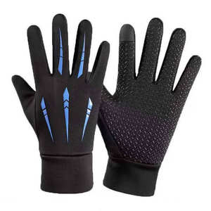 Gants de sport SMX en cuir pour la gym et le cyclisme avec sangle de poignet réglable et design antidérapant - Gants de sport unisexes par Tempo Sports - Product Image 3