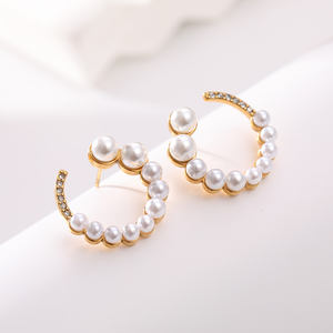 ต่างหูชุบทองสำหรับผู้หญิงทันสมัยเครื่องประดับต่างหูสแตนเลส - Product Image 4