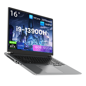 Nuevo Portátil para Juegos de 16 Pulgadas de Alto Rendimiento con Procesador I9-13900H de 14 Núcleos, SSD de 512 GB, Pantalla 16:10 de 144 Hz, Gráficos Dedicados, Windows 11 Pro - Product Image 1