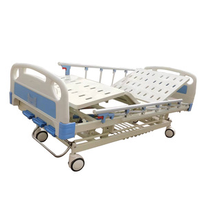Cama de Hospital Manual para Extranjeros Chinos en Guangzhou XQ2014-A14, Cama de Enfermería de Acero y Plástico de 3 Funciones para el Cuidado de Ancianos - Product Image 2