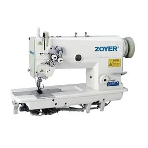 Hotsell ZOYER ZY8420 Double Needle Lockstitch Sewing Machine 50 Carton Garment White Juki Industrial Sewing Machine Belt Drive