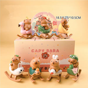HESPER Cos Alimento para Animales Versión Frutas Figura de Anime de Capibara, Caja Misteriosa Sorpresa, Juego de Caja de Huevos Gachapon, Premios y Juguetes - Product Image 1