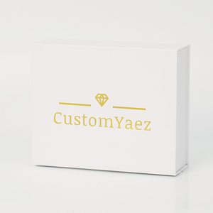 Luxury logo Recyclable White Magnetic Closure Paper Board Gift Packaging <b>Box</b> and Premium Custom Rigid logo Paper Gift <b>Box</b> - Product Image 3