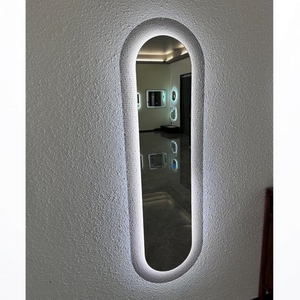 <span class=keywords><strong>Grand</strong></span> miroir LED mural moderne pleine longueur avec fonction étanche pour salle de bain, entrée et couloir - Product Image 6