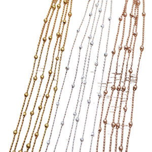 Cadena <span class=keywords><strong>de</strong></span> cuentas <span class=keywords><strong>de</strong></span> cobre 1.5/3.5 <span class=keywords><strong>para</strong></span> accesorios <span class=keywords><strong>de</strong></span> joyería DIY, venta al por mayor, 1 ramo (jiangc 12517) - Product Image 1