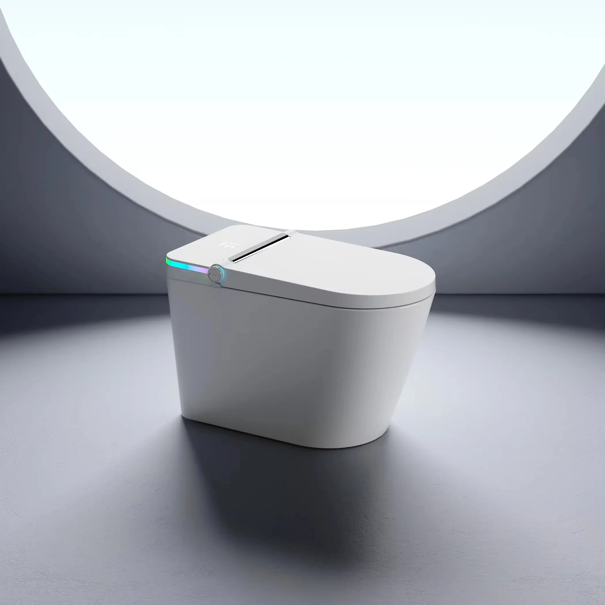 Fabrikdirektverkauf intelligente Toilette mit Fernbedienung einteiliger elektrischer Heizungs-Sensor Spültoilette cUPC