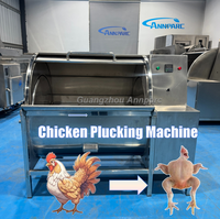 Machine à échaudage et à épluchage de poulets, machine à déplumer les volailles, capacité 10-15 poulets, prix compétitif
