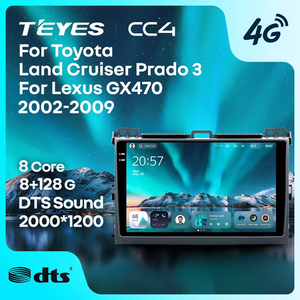 วิทยุติดรถยนต์ TEYES CC4 สำหรับ Toyota Land Cruiser Prado 120 3 สำหรับ Lexus GX470 GX <span class=keywords><strong>470</strong></span> J120 ปี 2002 - 2009 รองรับ CarPlay และ Android Auto แบบ 2DIN - Product Image 1