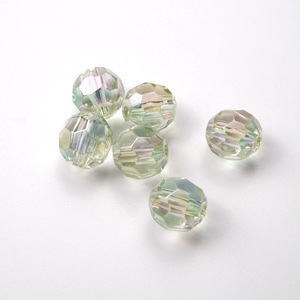 Couleur électrolytique perles d'angle transparentes diamant coupe bijoux à bricoler soi-même accessoires perforé 500 perles acryliques perles transparentes - Product Image 3