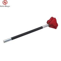 Nouveauté baguette magique changement de Rose fleur tours de magie proposition romantique accessoires rouge Rose fête scène gros plan Gimmick jouets magiques