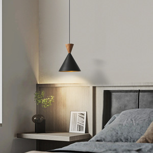 2024 New All-Copper Walnut Wood Bar Counter Pendant <b>Light</b> Minimalist Modern Master Bedroom Bedside <b>Chandeliers</b> Pendant <b>Lights</b> - Product Image 3