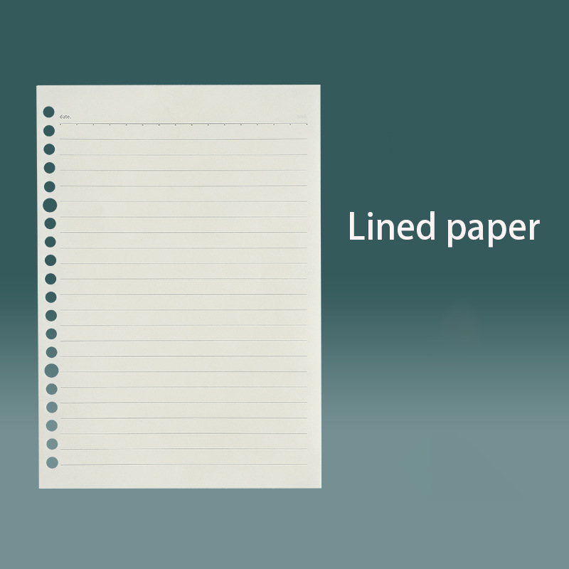 Lined paper white
