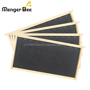 Nouveau modèle de cadre d'apiculture Menger Bee FR-2-03 assemblé avec une feuille de fondation en plastique noir, en pin de Nouvelle-Zélande, pour ruches - Product Image 3