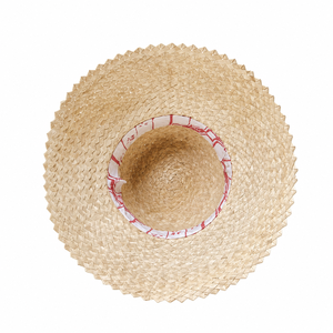 Sombrero de Paja Beige de Ala Ancha, Color Sólido, Unisex, para Adultos, Verano, Playa, Viajes, Casual, Bordado a Mano, Protección Solar - Product Image 6