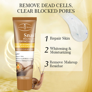 Gel Nettoyant Exfoliant Naturel pour le Visage et le Corps du Fabricant de Produits de Soin – Exfoliant Corporel à la Bave d'<span class=keywords><strong>Escargot</strong></span> - Product Image 2