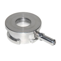 Col de remplissage de radiateur en aluminium billette à souder, adaptateur à bride pour pot de récupération d'huile, diamètre intérieur 32 mm/1,25 pouce, accessoire de refroidissement automobile