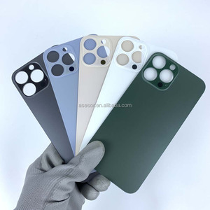 Remplacement de la <span class=keywords><strong>vitre</strong></span> <span class=keywords><strong>arrière</strong></span> à grande ouverture pour <span class=keywords><strong>iPhone</strong></span> <span class=keywords><strong>11</strong></span>/12/13/14 <span class=keywords><strong>Pro</strong></span> <span class=keywords><strong>Max</strong></span>, coque <span class=keywords><strong>arrière</strong></span> de batterie avec logo, boîtier de téléphone, couvercle de batterie mobile - Product Image 2