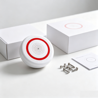 Sirène d'alarme sonore et lumineuse sans fil WiFi Tuya, détecteur sonore et visuel avec notifications d'alerte à distance via l'application WeChat Cloud