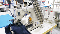 Nouvelle machine à coudre industrielle multi-aiguilles à entraînement direct Jack Jk-8009, idéale pour la couture de ceintures pour robes et vêtements de sport