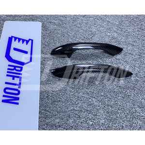 Couvre-poignée de porte en fibre de carbone sèche pour Porsche 718 Cayman Boxster 2016-2025 - Product Image 4