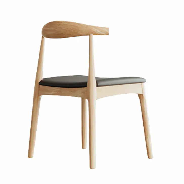 Chaise de table moderne à bascule en bois, nouveau style, pour restaurant, salle à manger