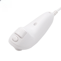 Accesorios de Gamepad para Nintendo Wii Game Controller 5 colores Nunchuck Hand Curved Game Handle Controller Nunchuk para Wii