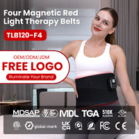 IDEATHERAPY TLB120-F4 660 850nm Cintura Wireless Personalizzabile con Batteria Magnetica per Terapia a Luce Rossa e Infrarossi