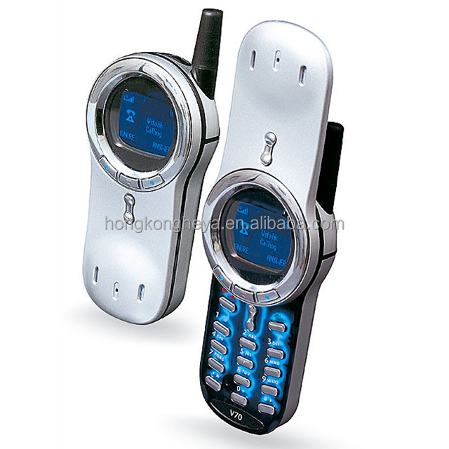 V70 シルバー オリジナル シンプル GSM 携帯電話 無料配送